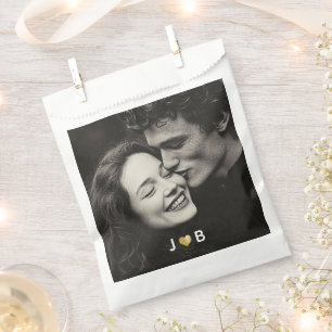 Papel Bolsa de regalo de boda con foto personalizada y i