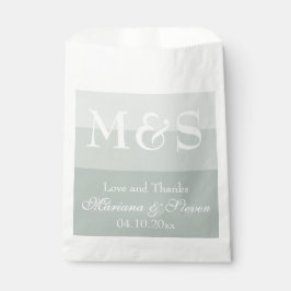 Papel Bolsa de regalo de boda con guión moderno Sage