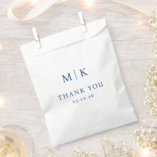 Papel Bolsa de regalo de boda elegante con tipografía se
