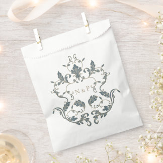 Papel Bolsa de regalo de boda elegante ornamentada