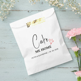 Papel Bolsa de regalo de boda Pastel Personalizado Lléva