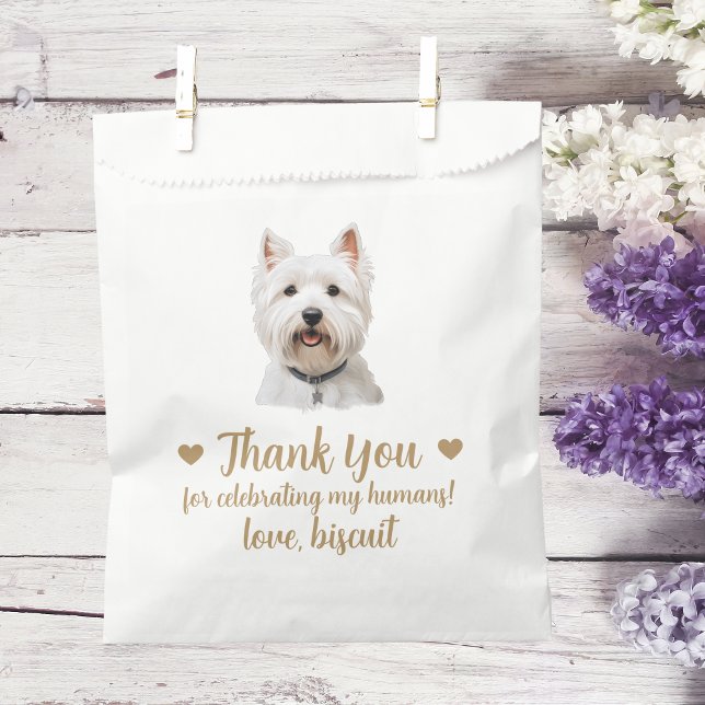 Papel Bolsa de regalo de bodas con golosinas para perros (Subido por el creador)