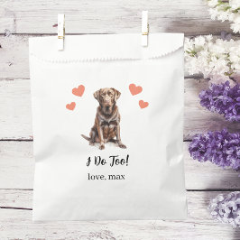 Papel Bolsa de regalo de bodas con golosinas para perros