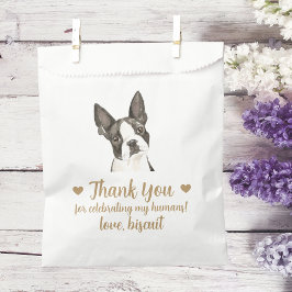 Papel Bolsa de regalo de bodas con golosinas para perros