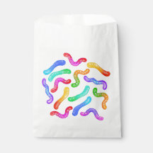 Bolsa de regalo de gusanos gomosos de caramelo col