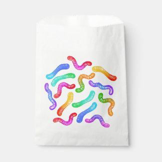 Papel Bolsa de regalo de gusanos gomosos de caramelo col