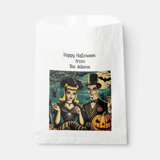 Papel Bolsa de regalo de Halloween Retro Estilo de comic (Anverso)