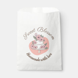 Papel Bolsa de regalo de panadería floral personalizada