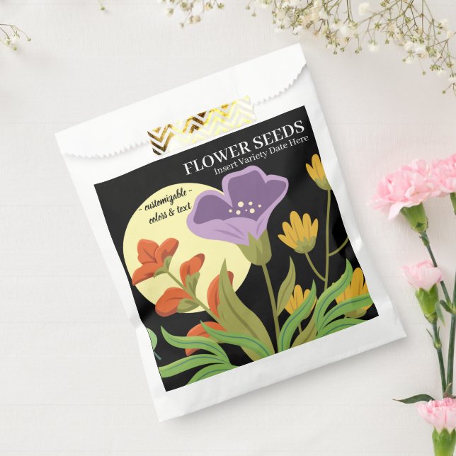 Papel Bolsa de regalo de paquete de semillas de flores d (Sellado)