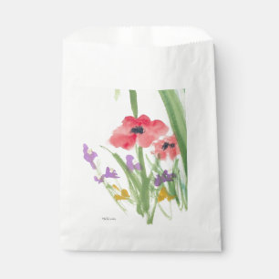 Papel Bolsa de regalo Favor Amapolas Rojas