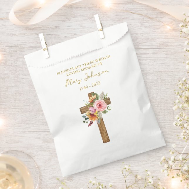 Papel Bolsa de regalo funeral de paquete de semillas de  (Cortado)