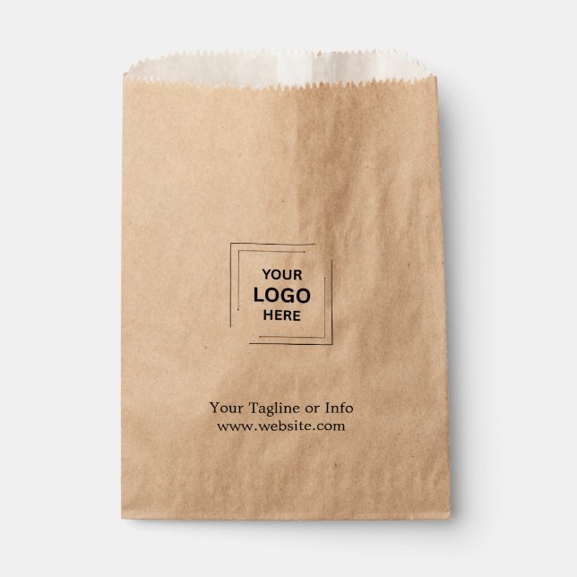 Papel Bolsa de regalo promocional de Kraft Rústico con l (Anverso)