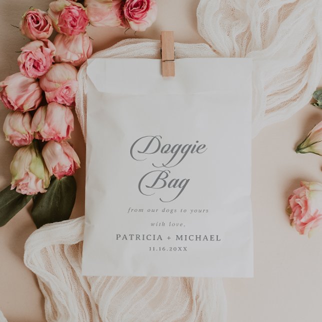 Papel Bolsa de regalos para perros de boda formal simple (Subido por el creador)