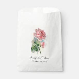 Papel Bolsa de Rosa de bodas rosadas