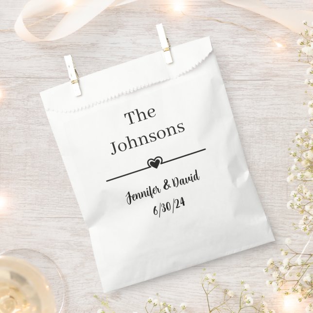 Papel Bolsa del Favor de la Boda del Trate de Perro (Cortado)