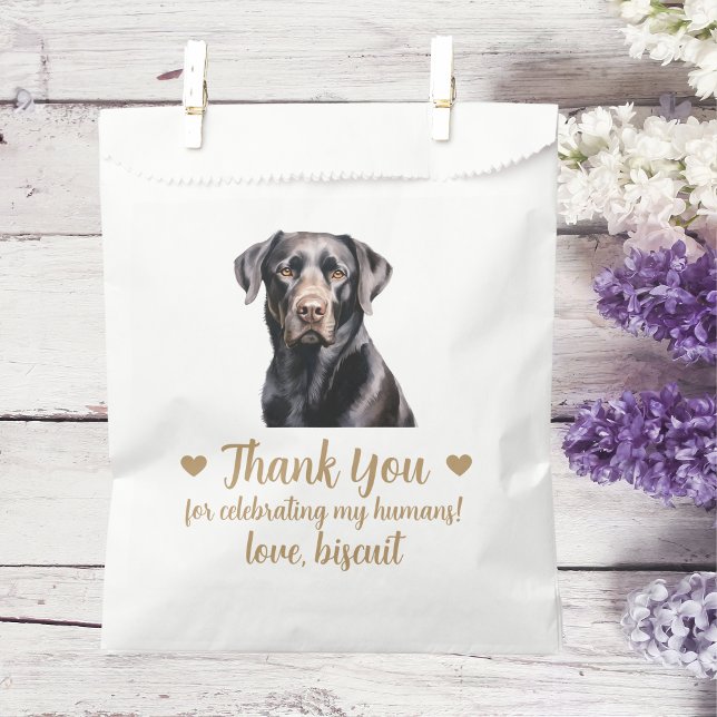 Papel Bolsa del Favor de la Boda del Trate de Perro (Subido por el creador)