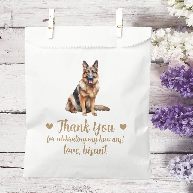 Papel Bolsa del Favor de la Boda del Trate de Perro (Subido por el creador)