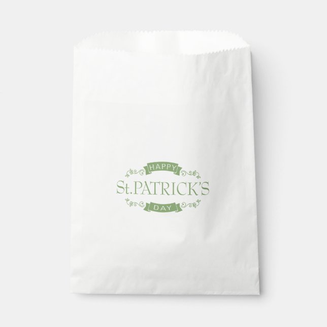 Papel Bolsa del trato favorito de St. Patrick (Anverso)