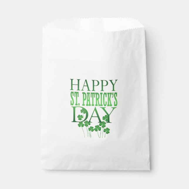 Papel Bolsa del trato favorito de St. Patrick (Anverso)