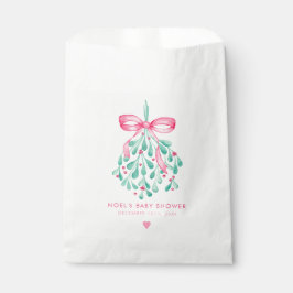 Papel Bolsa favorita Baby Shower de Chica Rosa Mistletoe