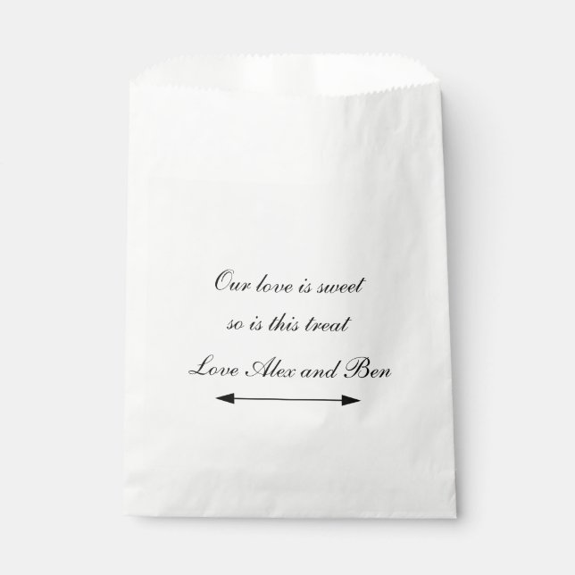 Papel Bolsa favorita de bodas (Anverso)