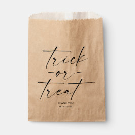 Papel Bolsa favorita de Halloween con trucos o trucos