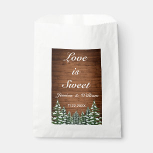 Papel Bolsa favorita de la boda dulce: El amor por el bo