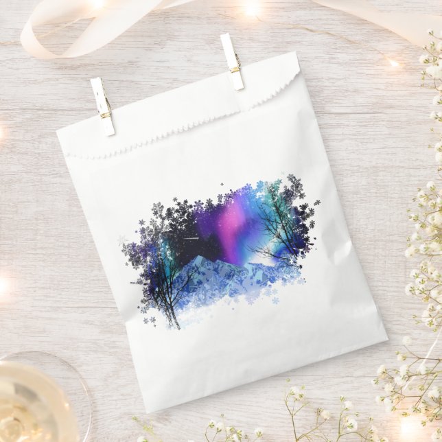 Papel Bolsa favorita de los reflectores de invierno (Cortado)