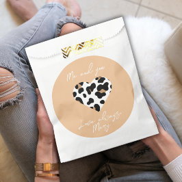 Papel Bolsa favorita de Peach Fuzz Valentine - Corazón i