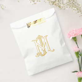 Papel Bolsa favorita del logotipo de MJ de color EDITABL