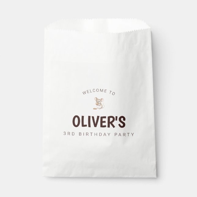 Papel Bolsa favorita del partido de cumpleaños del niño  (Anverso)