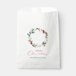 Papel Bolsa personalizada de Feliz Navidad