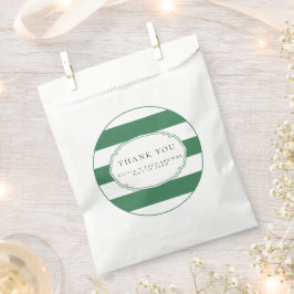 Papel Bolsa verde de favores de golf