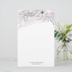 Papel botánico de estética rústica
