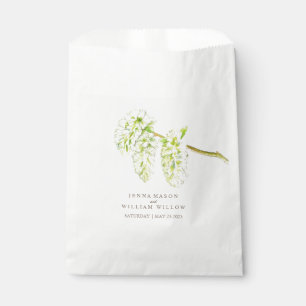 Papel Cacerola de sauce verde catkins acuarela bolsa de 