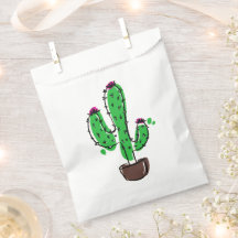 Cactus en la bolsa de favor de la sangre