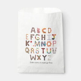 Papel Candy Alphabet | Bolsa favorita de barra de golosi