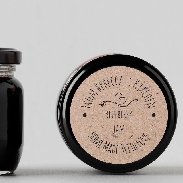 Papel casero con Love Kraft | Etiqueta de mermelad (Subido por el creador)