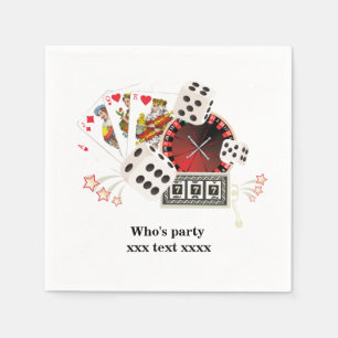 Papel casino, vegas, póquer, juegos de azar, servilleta