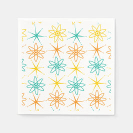 Papel Cincuenta fantásticos - servilleta de átomos y est