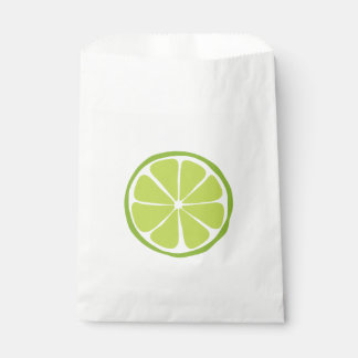 Papel Cítricos de verano negrita Bolsa de Favor de Lime