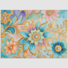 Papel colorido bizantino en el tejido artístico