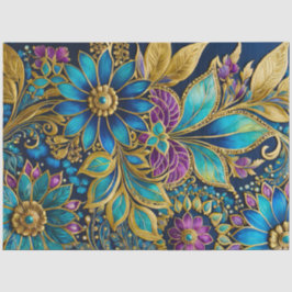 Papel colorido bizantino en el tejido artístico