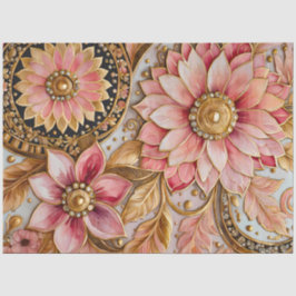 Papel colorido bizantino en el tejido artístico