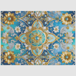 Papel colorido bizantino en el tejido artístico