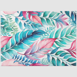 Papel colorido de arte botánico