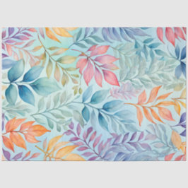 Papel colorido de arte botánico