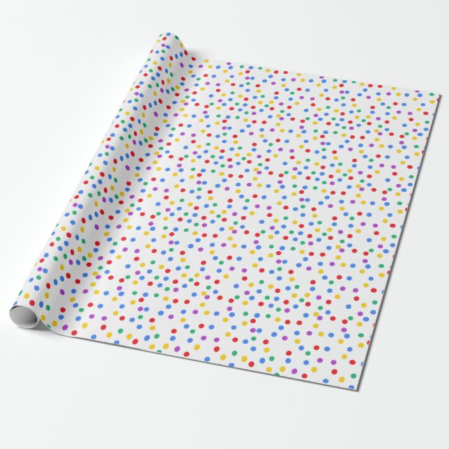 Papel colorido de confeti (Desenrollado)