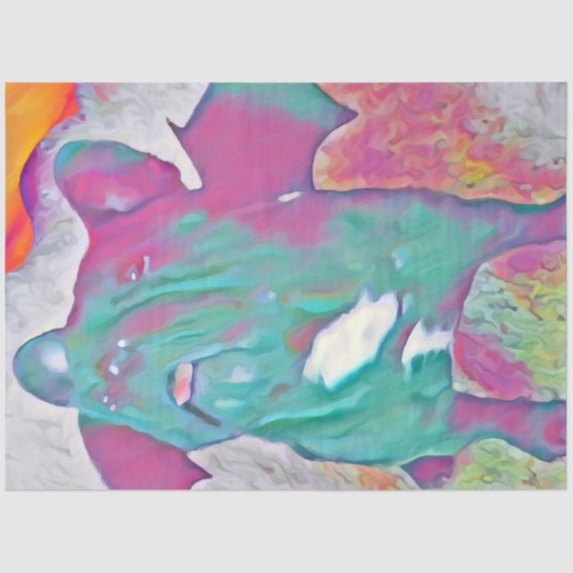 Papel colorido de la descomposición del Bulldog fr (Anverso)