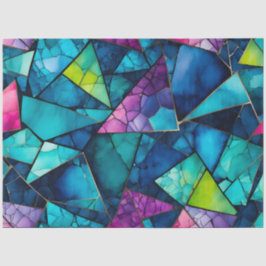 Papel colorido de mosaico de vidrio